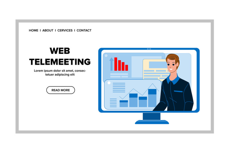 web-tele-meeting-vector