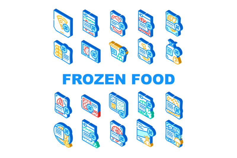 frozen-food-storage-packaging-icons-set-vector