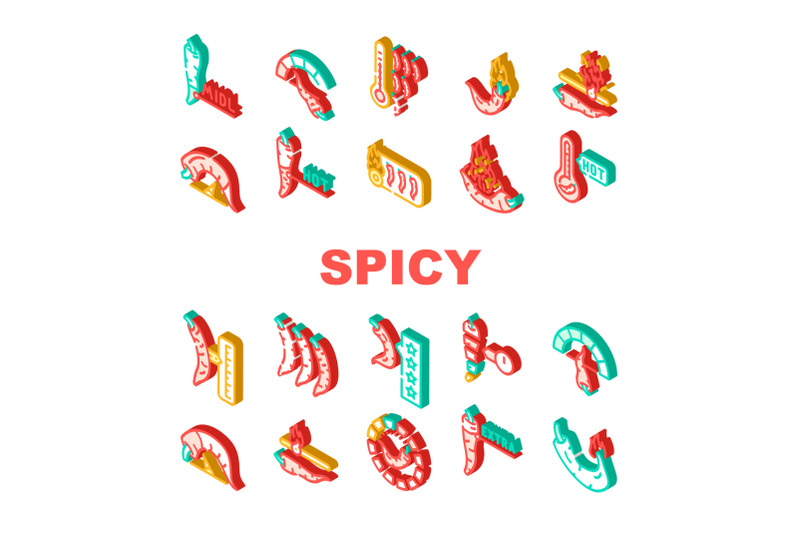 spicy-pepper-different-scale-icons-set-vector