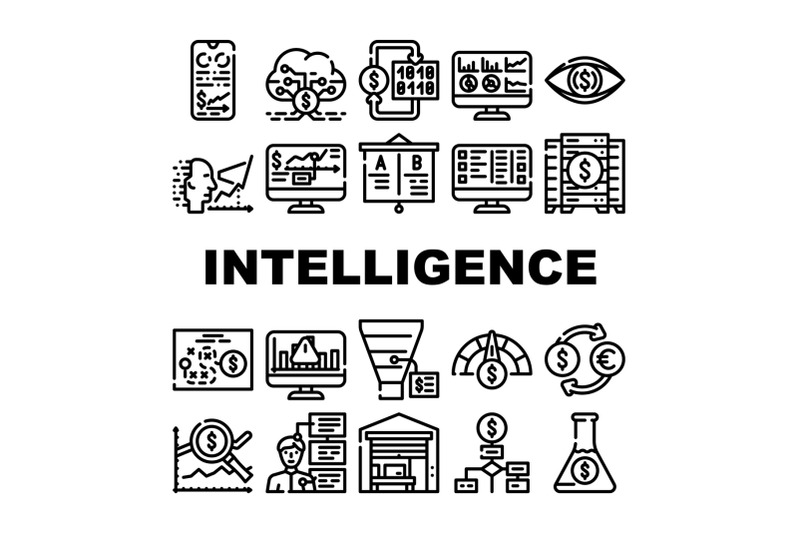 business-intelligence-technology-icons-set-vector