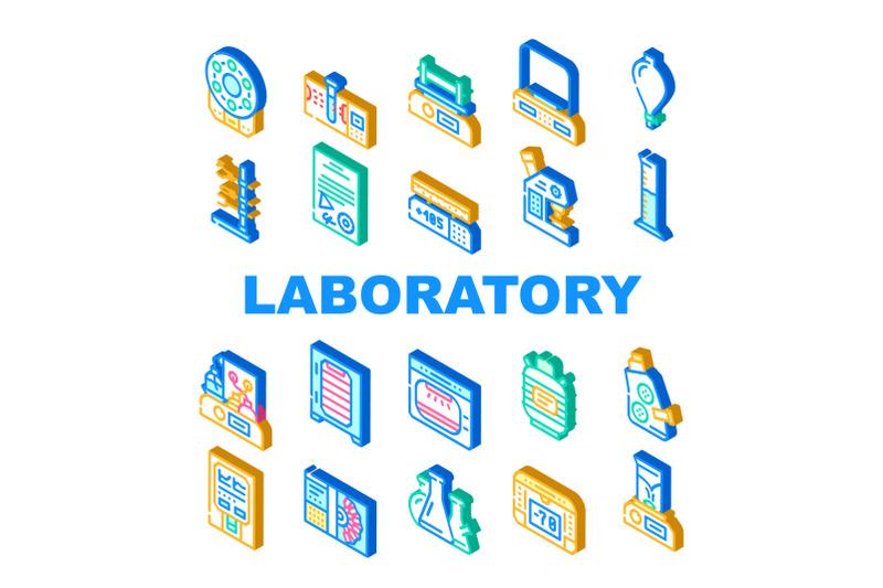 laboratory-equipment-for-analysis-icons-set-vector