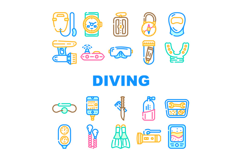 diving-equipment-and-accessories-icons-set-vector