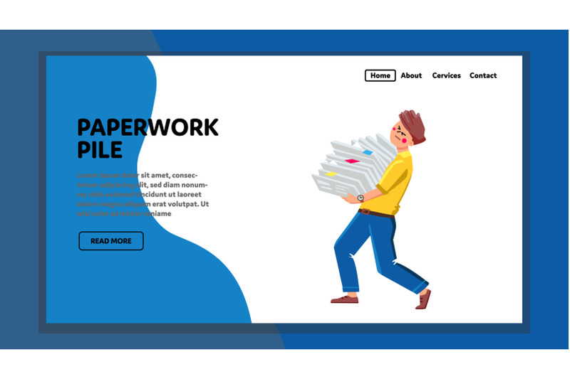 paperwork-pile-carrying-company-employee-vector