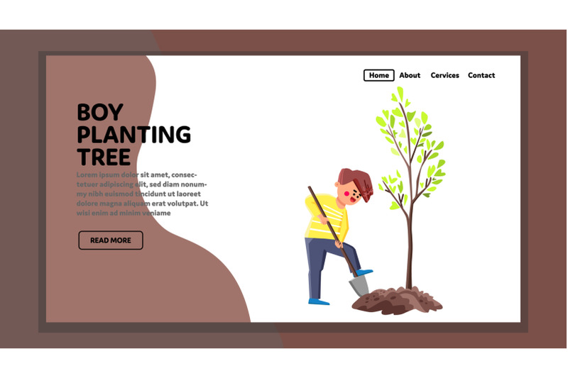 boy-planting-tree-for-care-environment-vector