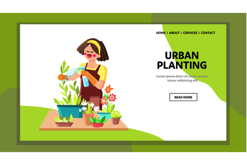 urban-planting-care-vector