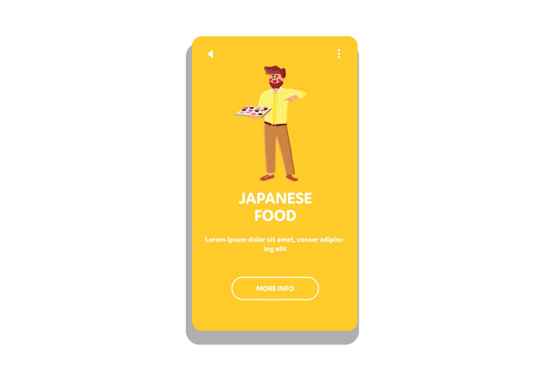 delicious-japanese-food-eating-young-man-vector