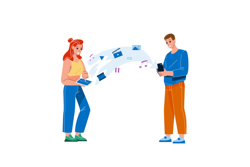 content-sharing-on-smartphone-man-and-woman-vector