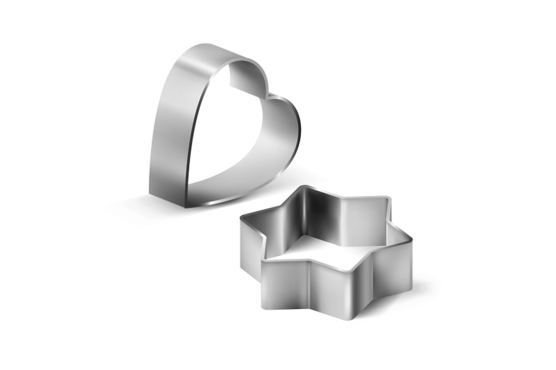 cookie-cutters-metallic-accessories-set-vector