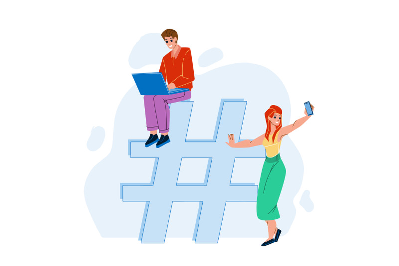 hashtag-for-searching-video-in-social-media-vector