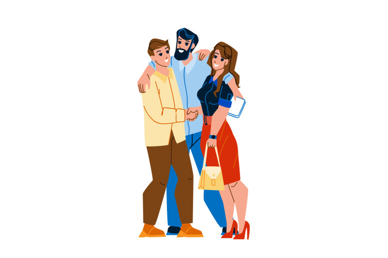 partners-man-and-girl-embracing-together-vector