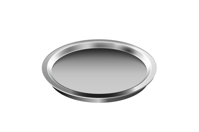 round-metal-plate-dish-vector