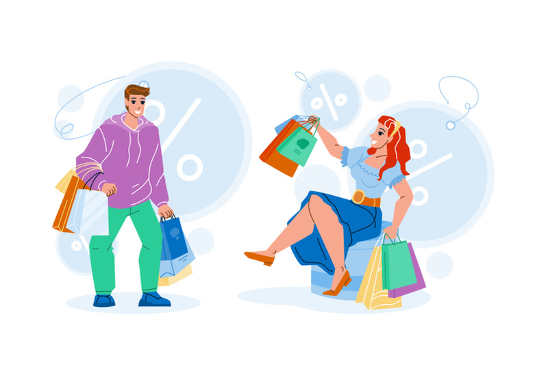 shopping-offer-and-discount-for-clients-vector