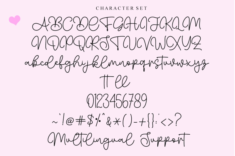 heartline-handwritten-font