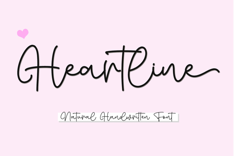 heartline-handwritten-font