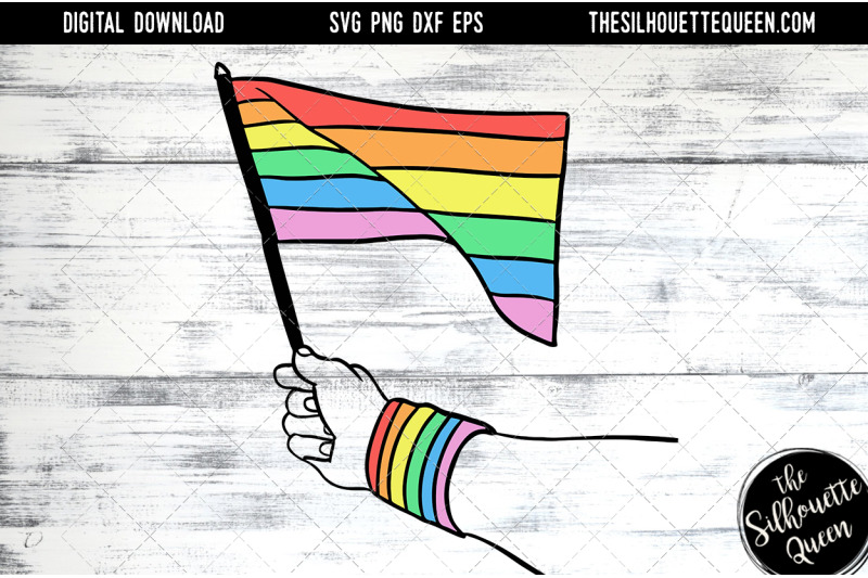 hand-sketched-hand-holding-rainbow-flag