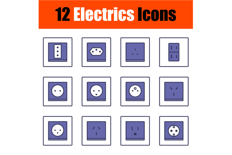 electrics-icon-set