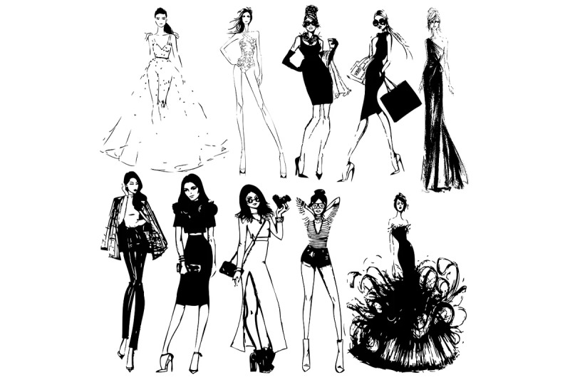 50-fashion-pretty-girls-illustration-vector