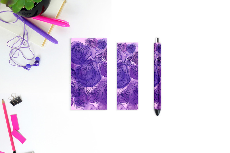 alcohol-ink-flower-pen-wrap-sublimation