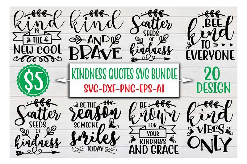 kindness-quotes-svg-bundle