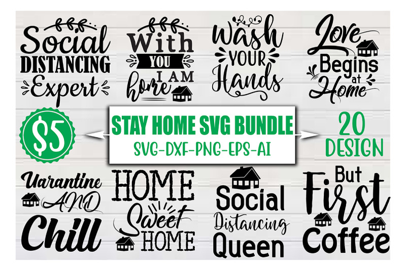stay-home-svg-bundle