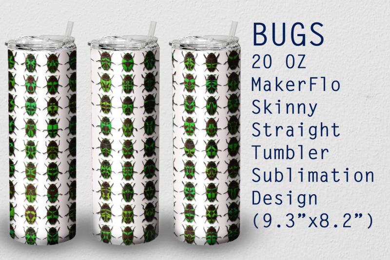 tumbler-straight-20-oz-sublimation-bug-wrap-design