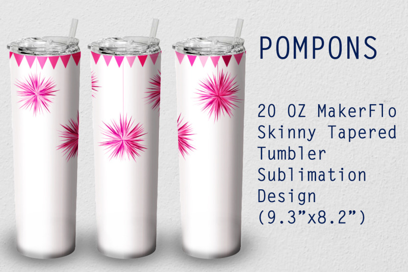 tumbler-tapered-20-oz-sublimation-pompon-wrap-design