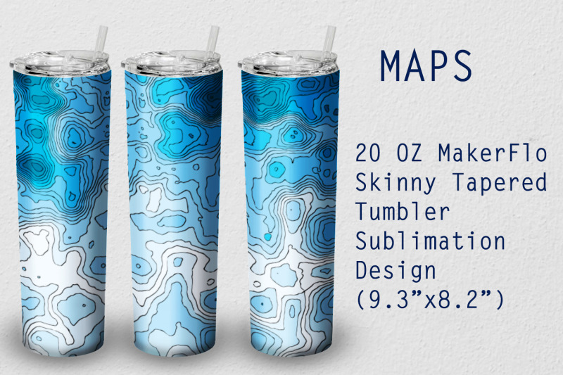 tumbler-tapered-20-oz-sublimation-topographic-wrap-design