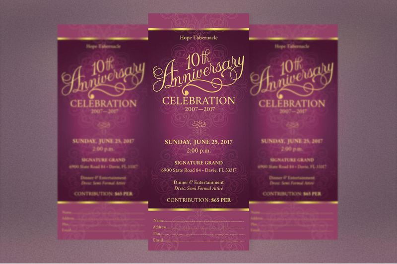 church-anniversary-ticket-template-bundle