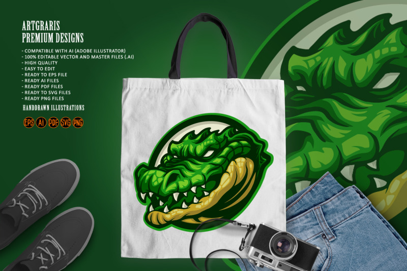 croco-head-mascot-animal-cartoon