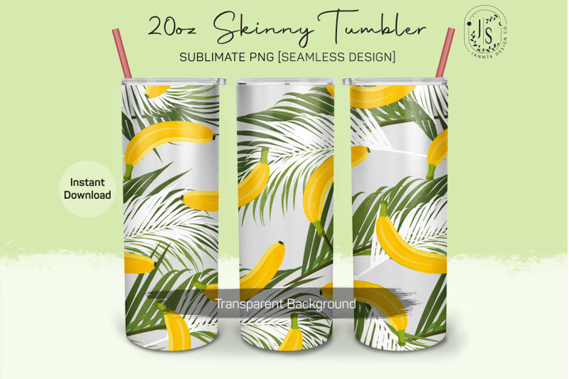 banana-fruit-20oz-tumbler-sublimation-wraps