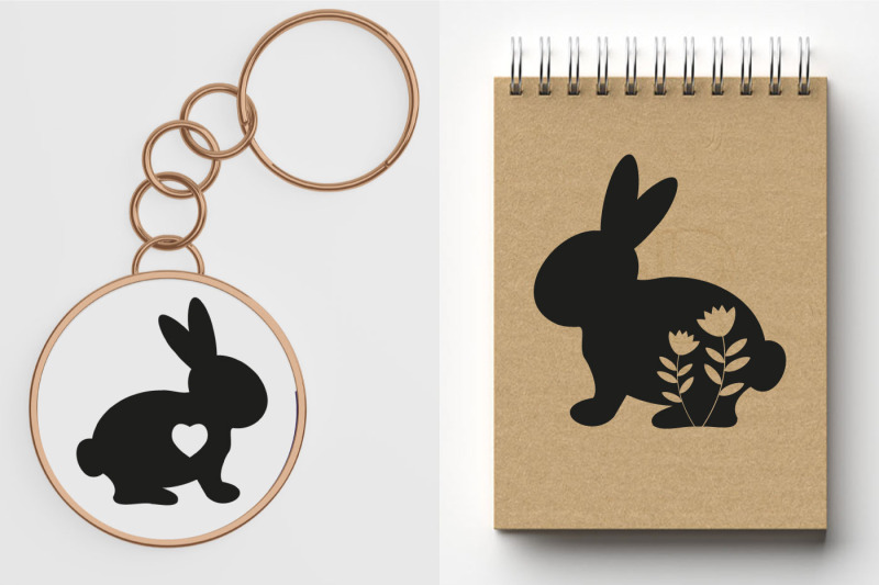 set-of-easter-bunnies-silhouette-for-printing-svg