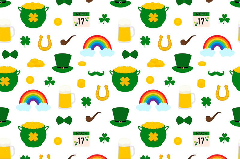 st-patricks-day-pattern-shamrock-pattern-clover-pattern