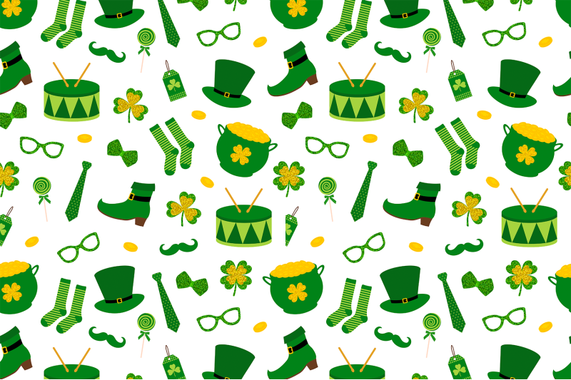 st-patricks-day-pattern-shamrock-pattern-clover-pattern