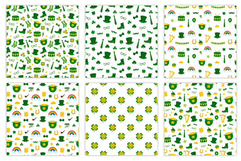 st-patricks-day-pattern-shamrock-pattern-clover-pattern