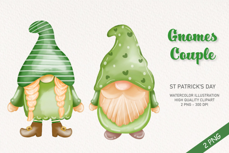 gnomes-couple-watercolor-clipart