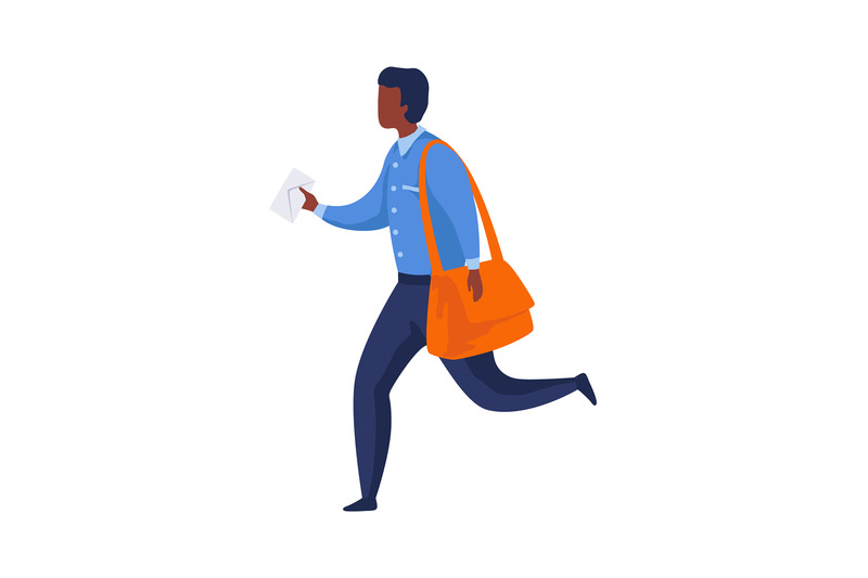 postman-run-with-letter-mailman-in-blue-uniform-and-big-bag-deliverin