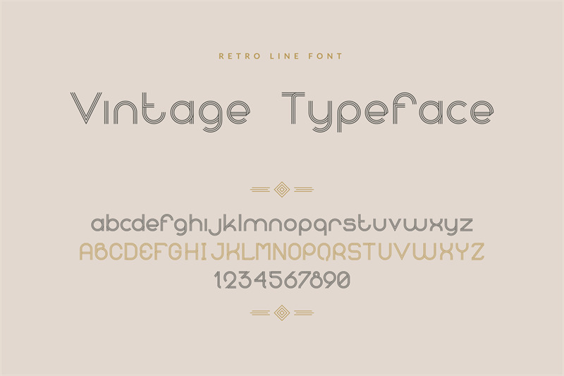 retro-font-line-uppercase-and-lowercase-letters-and-numbers-for-logo