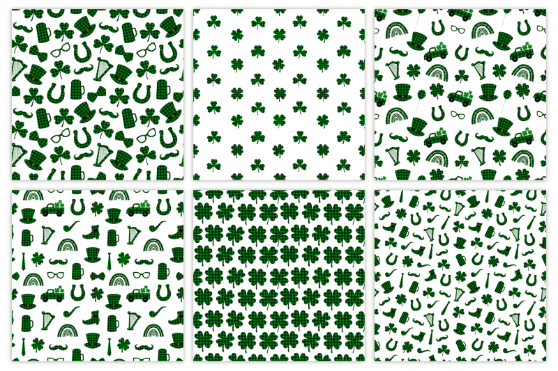 st-patricks-buffalo-plaid-pattern-shamrock-pattern-svg