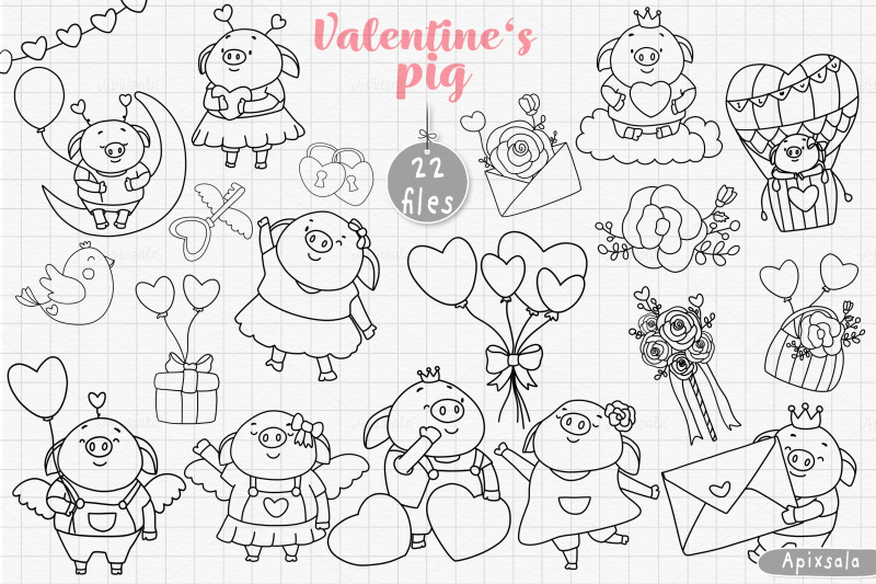 valentine-day-with-cute-funny-piggy