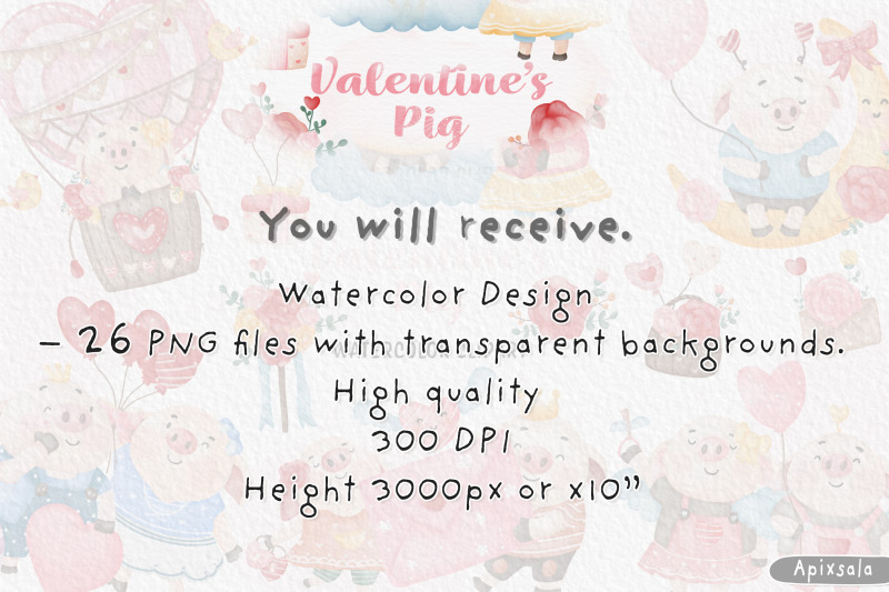 valentine-day-amp-cute-piggy-watercolor