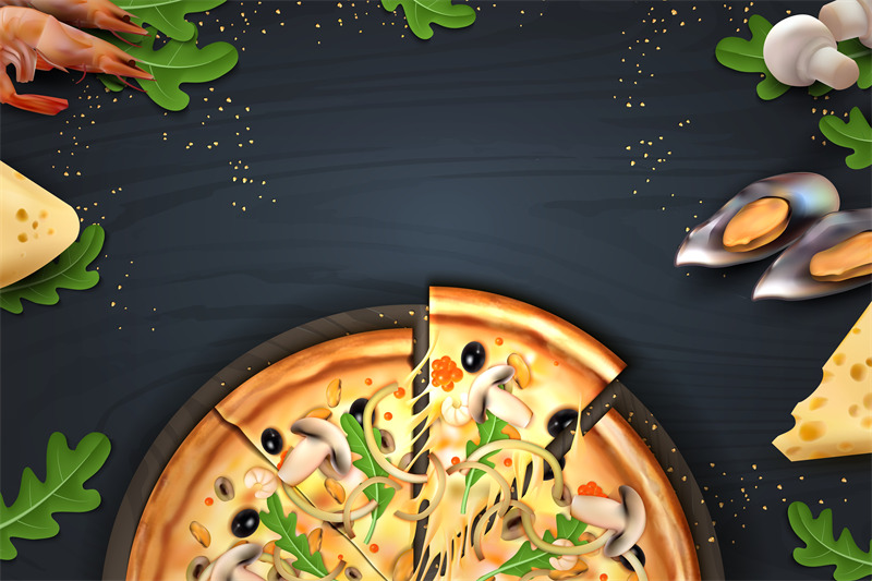 pizza-realistic-poster-with-italian-food-and-ingredients-for-cooking