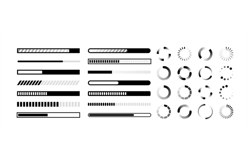 status-bar-circle-and-line-indicators-for-upload-black-reboot-and-lo