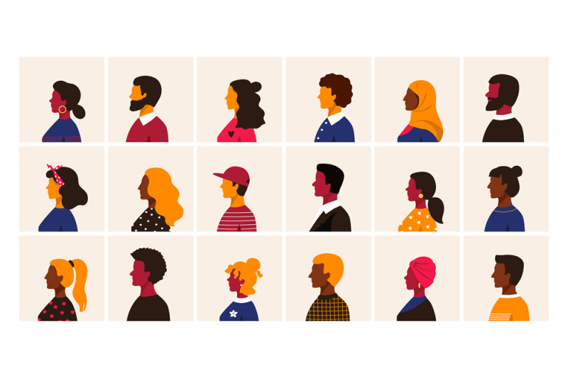 people-profile-cartoon-multiethnic-man-and-women-character-user-avata