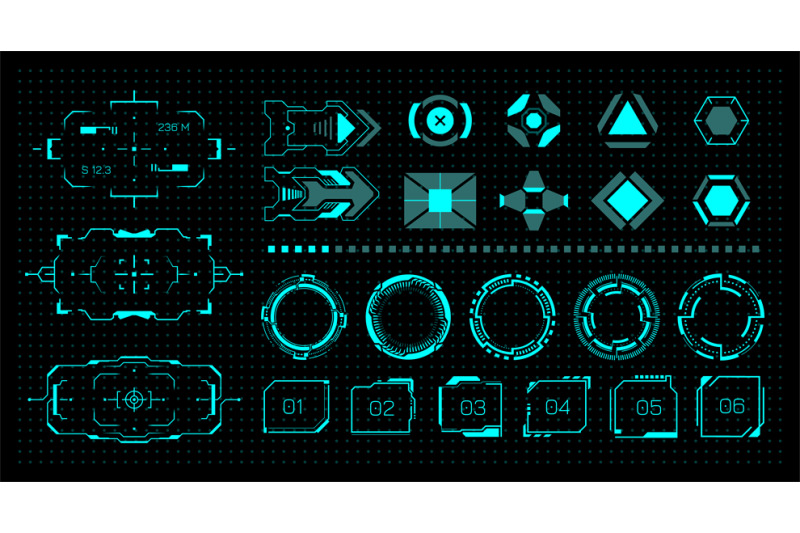 hud-kit-futuristic-virtual-game-ui-neon-buttons-and-frames-digital