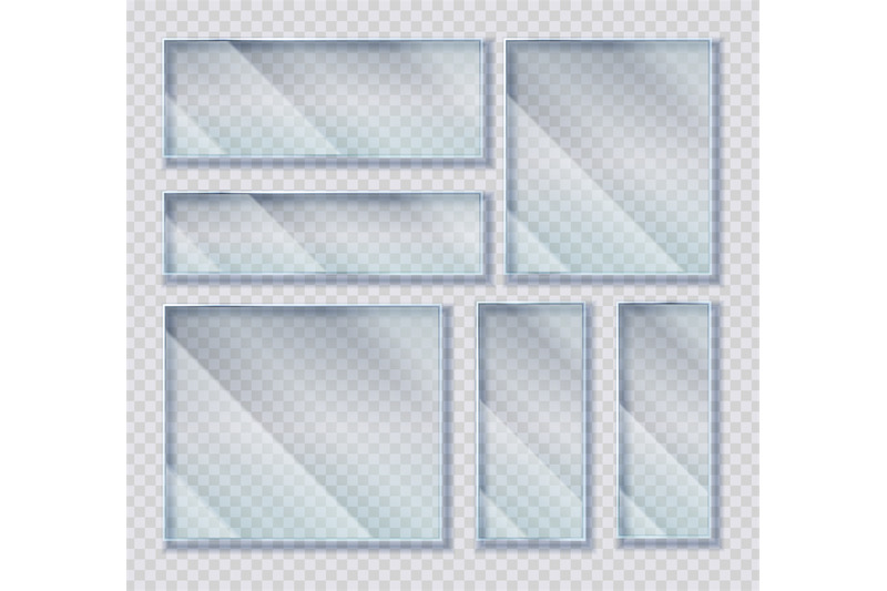 glass-plates-set-acrylic-frames-banners-on-transparent-background-col