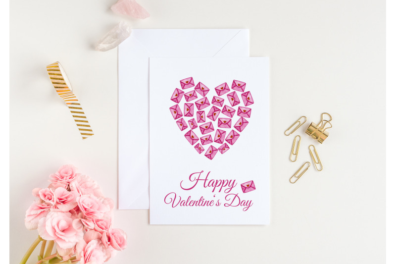 valentine-039-s-day-card-pink-envelopes-card