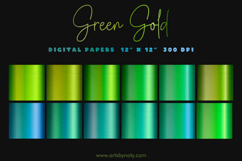 green-gold-digital-paper-for-sublimation