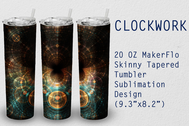 tumbler-tapered-20-oz-sublimation-clockwork-wrap-design