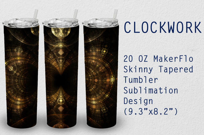 tumbler-tapered-20-oz-sublimation-clockwork-wrap-design