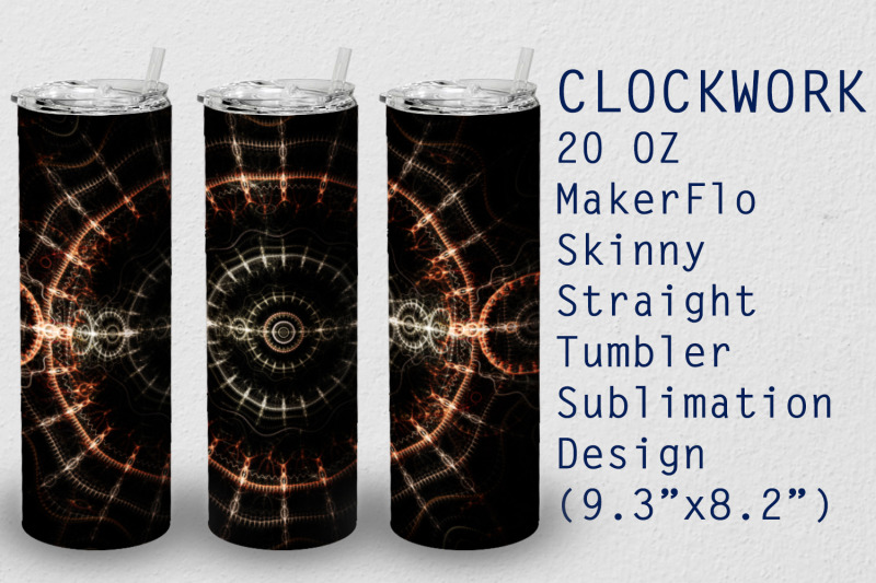 tumbler-straight-20-oz-sublimation-clockwork-wrap-design